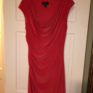 Size 8 salmon color jersey knit dress
